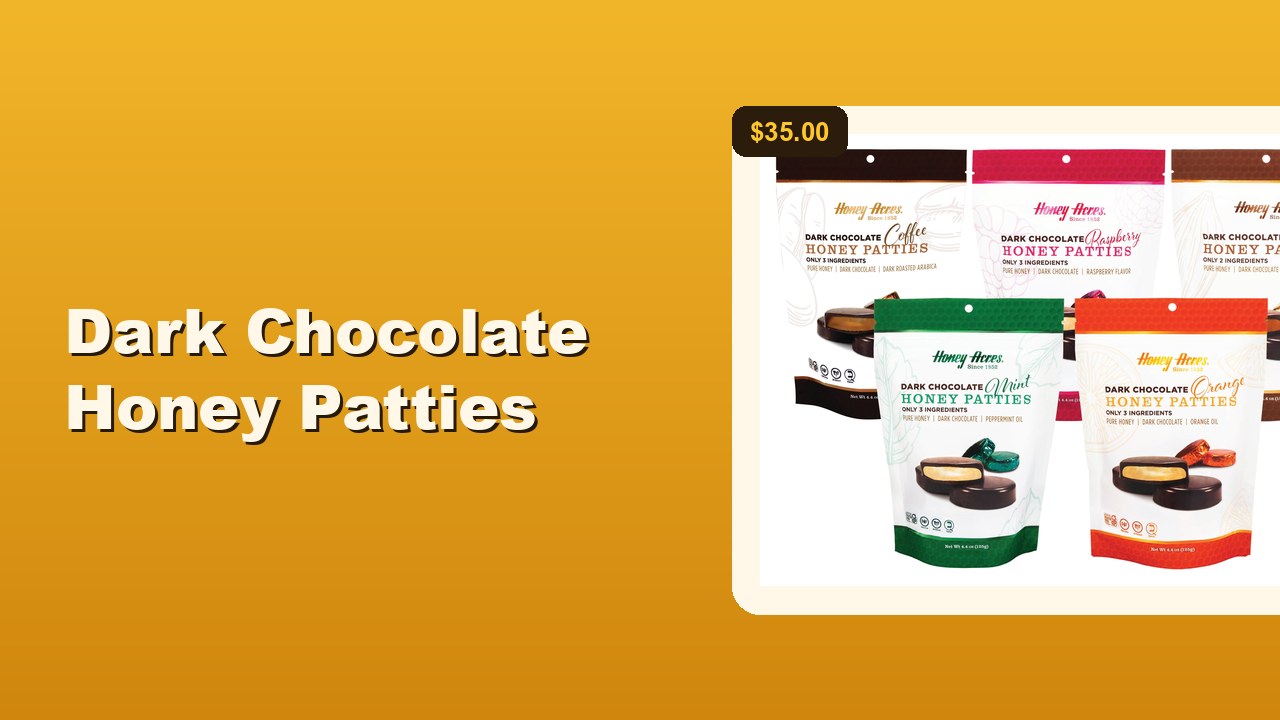 Honey Acres Dark Chocolate Honey Patties variety pack