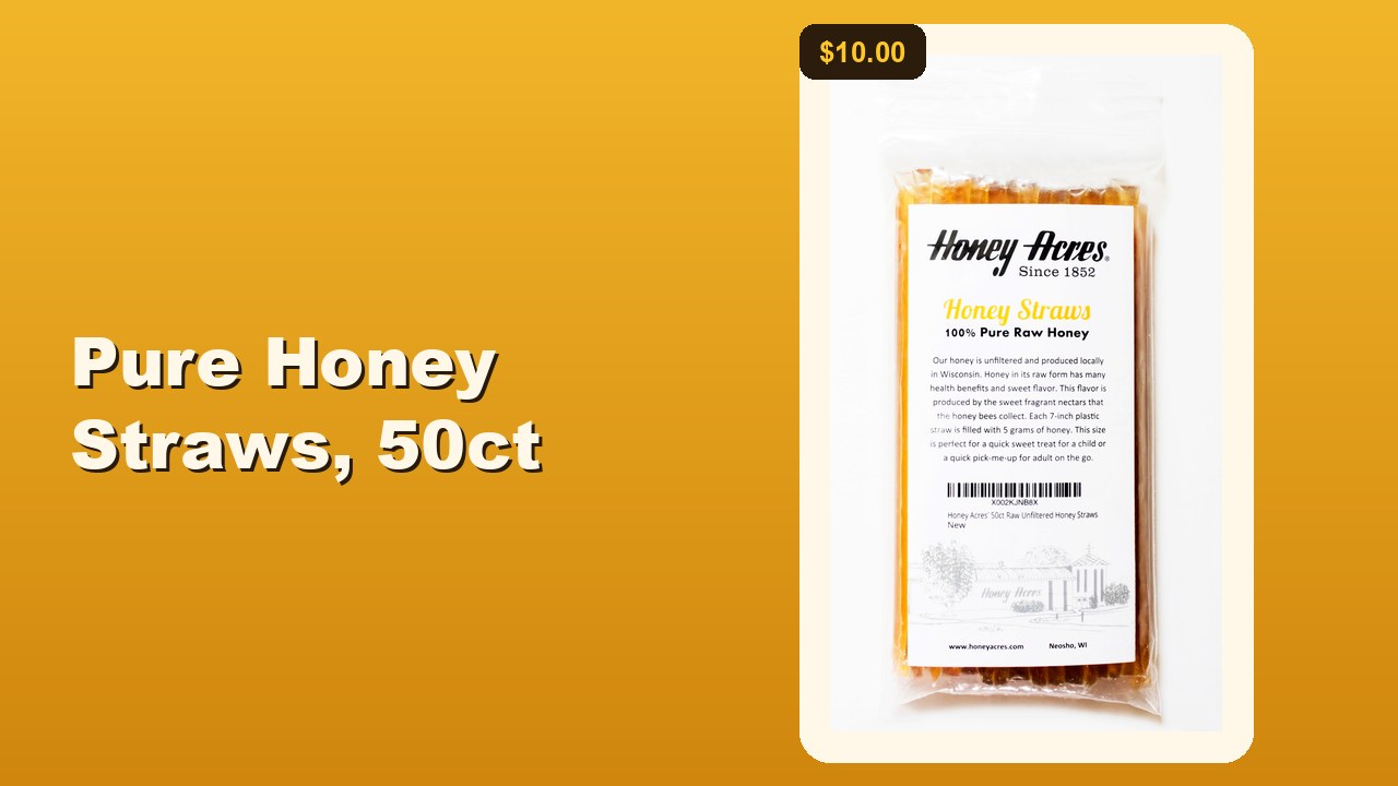 Honey Acres pure honey straws 50 count