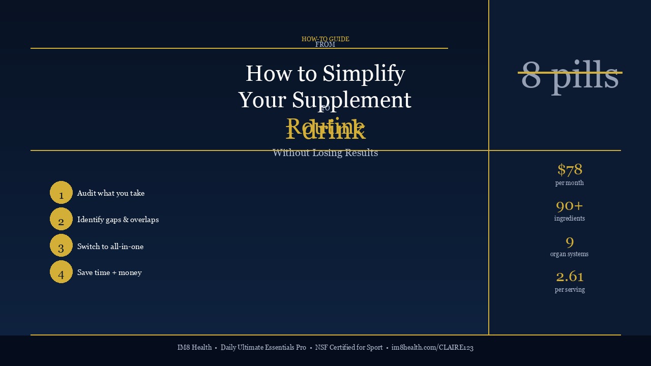 How to Simplify Your Supplement Routine in 2026