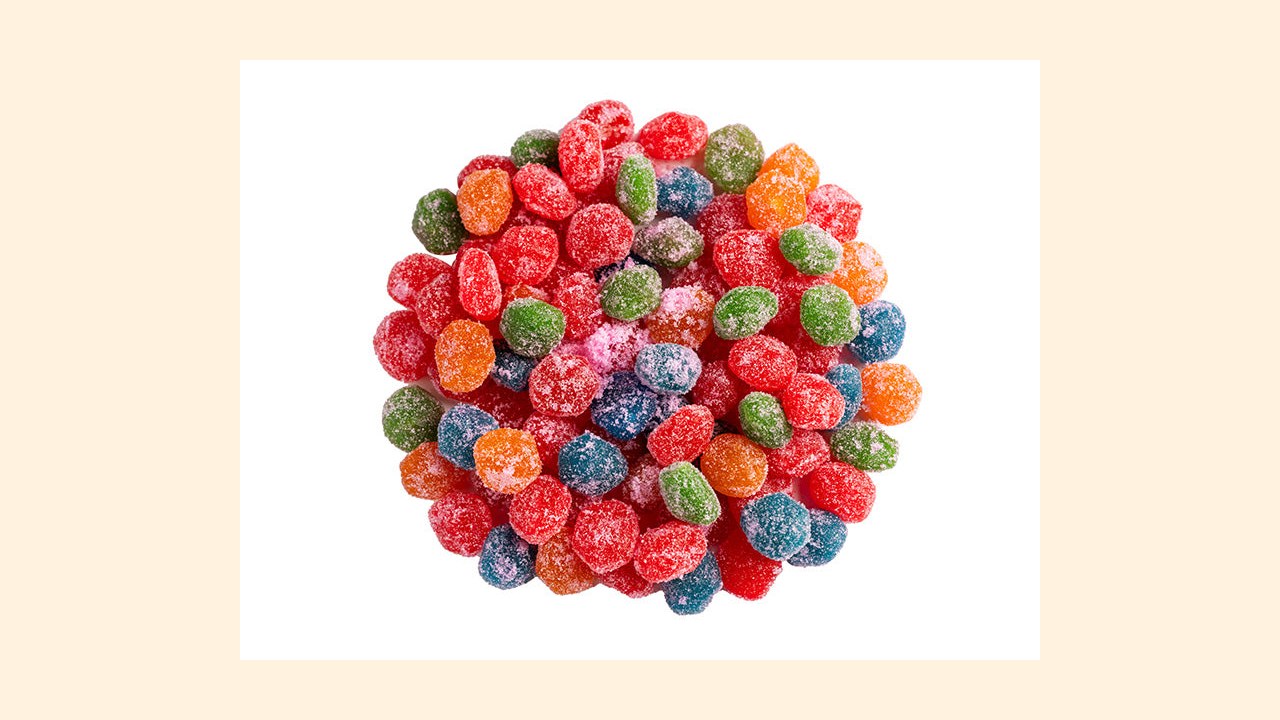Cotton Candy sour Blasts gummies