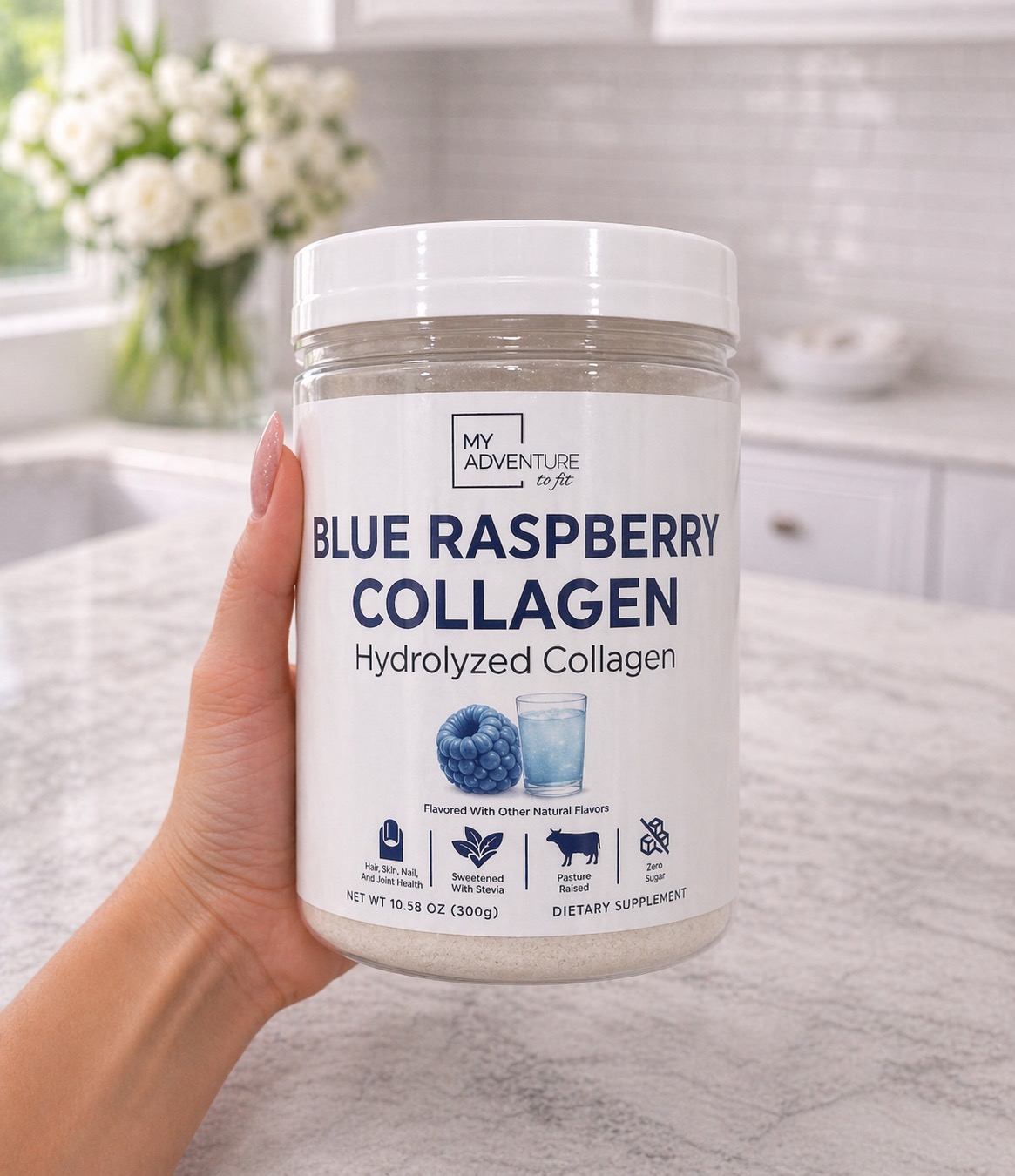 My Adventure to Fit Blue Raspberry collagen