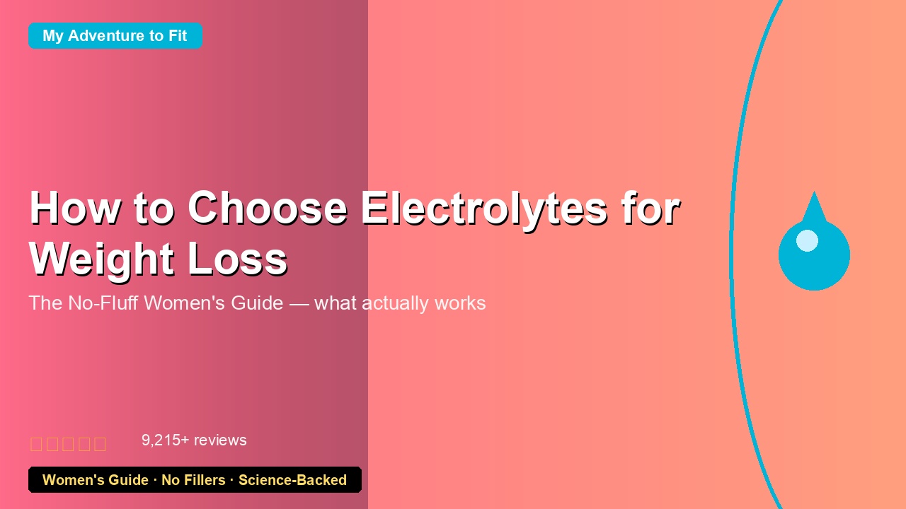 How to Choose Electrolytes for Weight Loss (Women's Guide)
