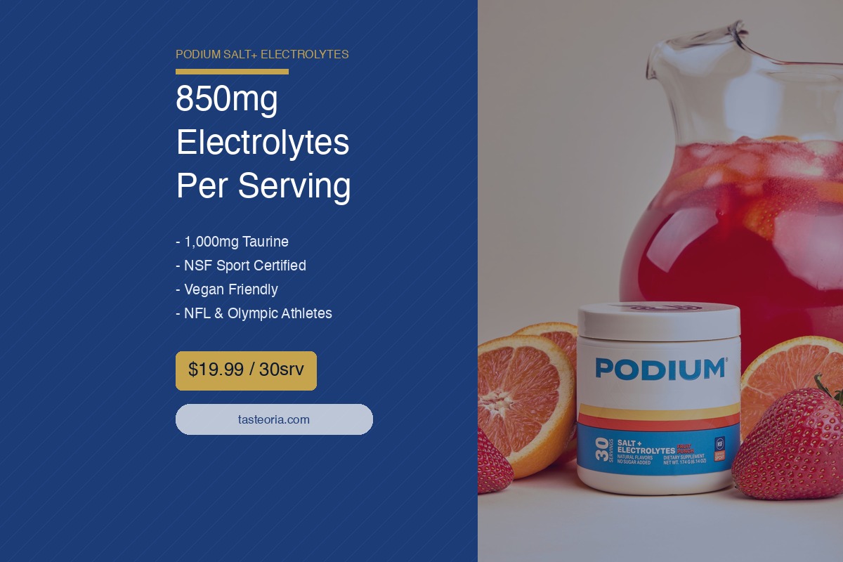 PODIUM SALT+ Electrolytes Review 2026 - 850mg Per Serving, NSF Certified