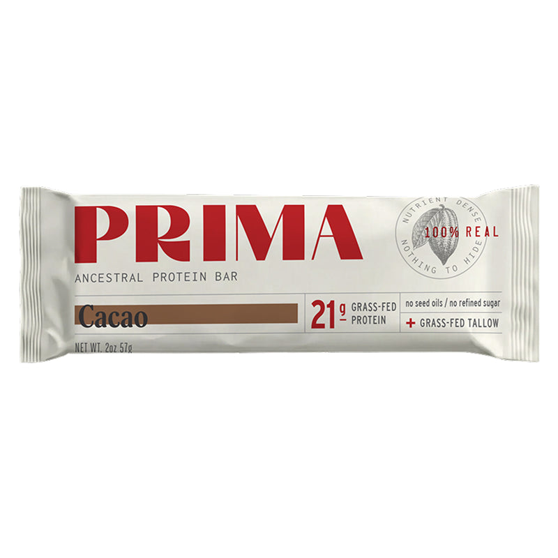 Prima Cookie Dough bar with grass-fed collagen, whey and beef tallow